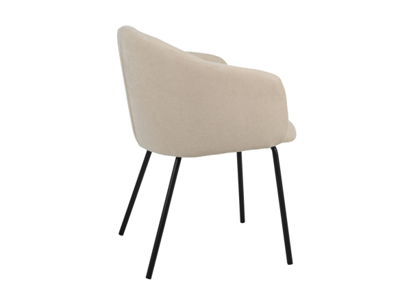 Стілець M-242 кокосове молоко + чорний - фото 2