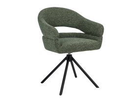 Стул поворотный R-180 зеленый мох + чёрный