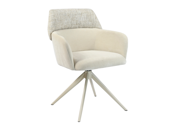 Стул поворотный R-165 тофу + капучино - фото 2