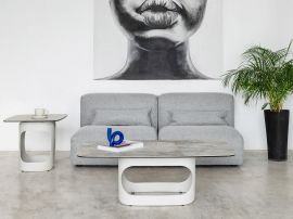 Журнальный стол "Арно" силвер ривер + айвори