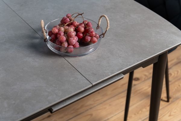 Керамічний стіл TM-87 гріджіо латте + чорний - фото 4