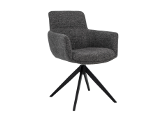 Стул поворотный R-185 антрацит + чёрный