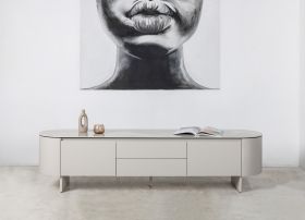 ТВ-тумба Лунарио айвори оникс + айвори