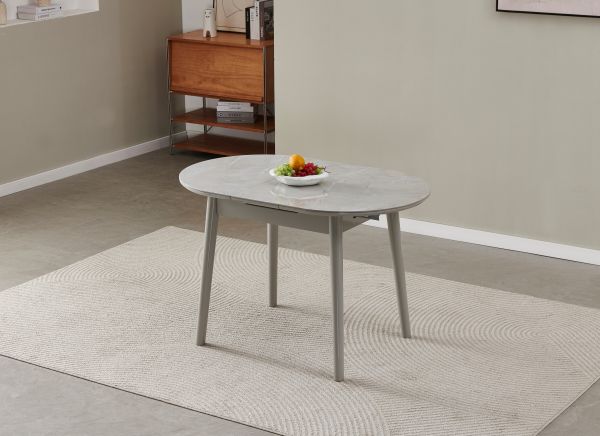 Керамический стол TM-85-1 калакатта мрамор + серый