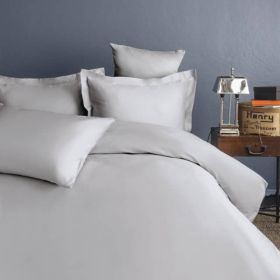 Постільна білизна Simply Issimo Home 2×160×220 см — сатин 200TC, Сірий, сімейний комплект