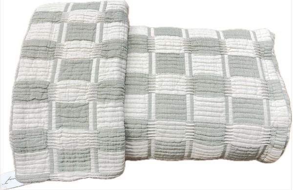 Покривало Blenda Lappartement 240х260 Бежевий.Оливковий