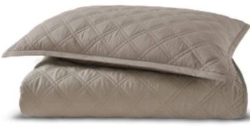 Покривало SAREV Bergamo 240×260 з 2 наволочками,бежеве,бавовняне