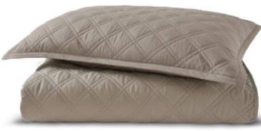 Покривало SAREV Bergamo 240×260 з 2 наволочками,бежеве,бавовняне