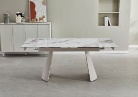 Керамический стол Сорренто TML-1301 голден вайт + капучино