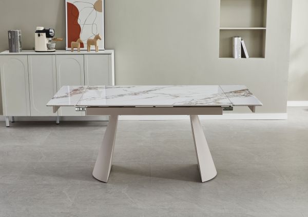 Керамический стол Сорренто TML-1301 голден вайт + капучино