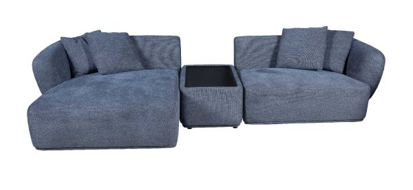 Диван S-0076A 318х150х67,5 Лівий шезлонг Синій Stella - фото 2