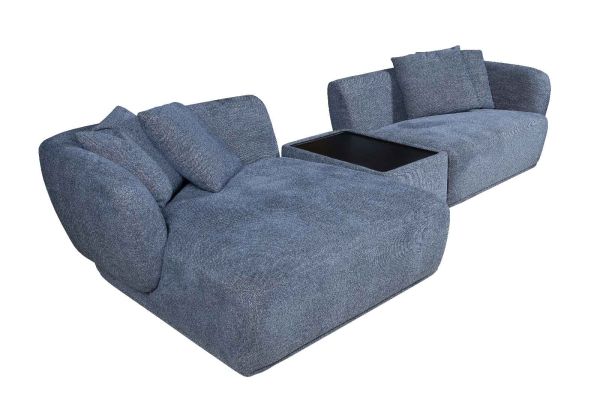 Диван S-0076A 318х150х67,5 Лівий шезлонг Синій Stella - фото 7