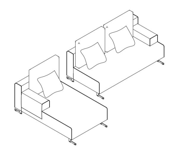Диван S-0075A 357,5х170х78 Правий шезлонг Кремовий Stella - фото 7