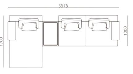 Диван S-0075A 357,5х170х78 Правий шезлонг Кремовий Stella - фото 9