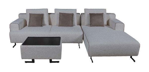 Диван S-0075A 357,5х170х78 Правий шезлонг Кремовий Stella - фото 10