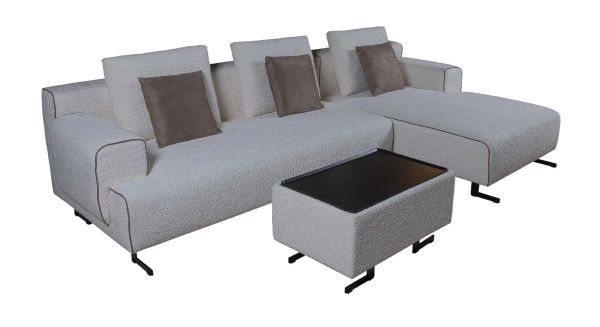 Диван S-0075A 357,5х170х78 Правий шезлонг Кремовий Stella - фото 11