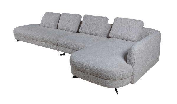 Диван S-0062A 400х171,5х84,5 Правий шезлонг Сірий Stella - фото 9