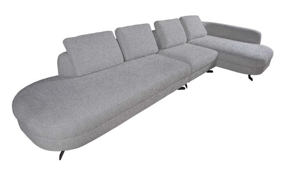 Диван S-0062A 400х171,5х84,5 Правий шезлонг Сірий Stella - фото 10