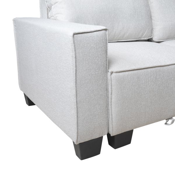 Диван угловой TAHITI правый/левый (Roger SH4544A-13 Beige 4) - фото 7