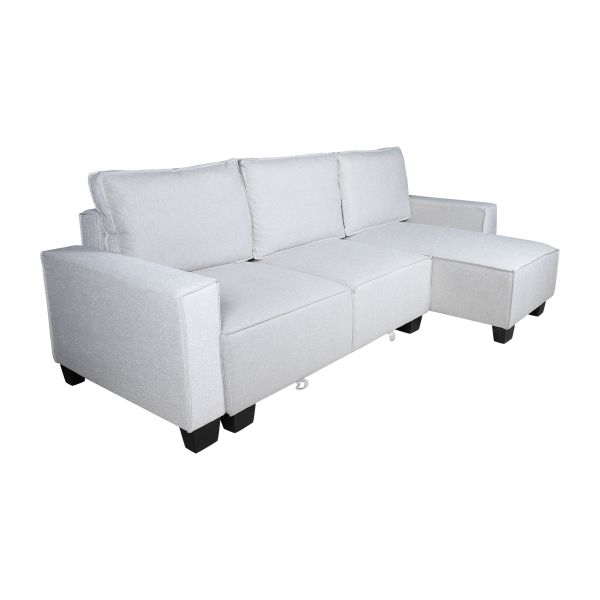 Диван угловой TAHITI правый/левый (Roger SH4544A-13 Beige 4) - фото 4