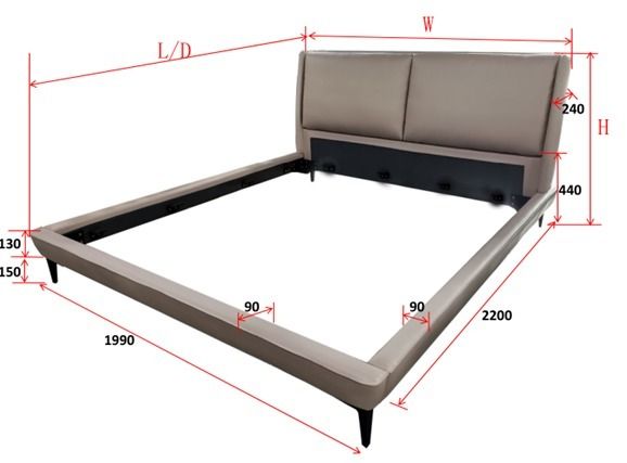 GIOVE Ліжко шкіряне KA3235КА 180*200 Sueño (Sueno) - фото 2