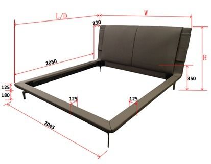 MARINA Ліжко шкіряне KA3256КА 180*200 Sueño (Sueno)