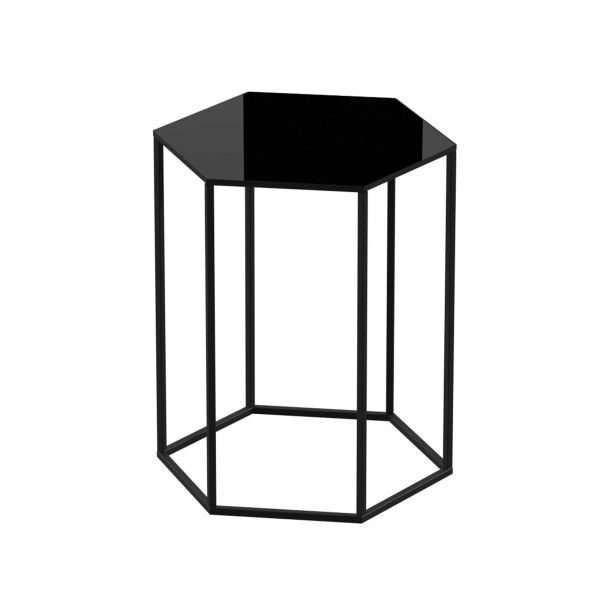 Журнальний стіл 40х35х45 Тур (скло чорне) Rodos - фото 2