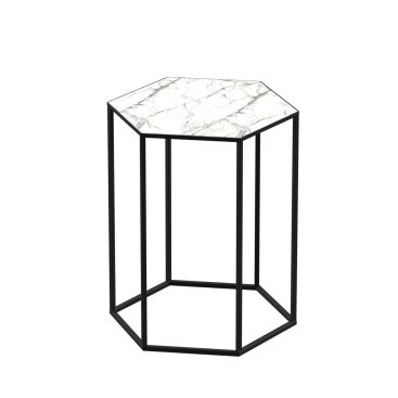 Журнальный стол 40х35х45 Тур Erdek blanco (9 мм) Rodos