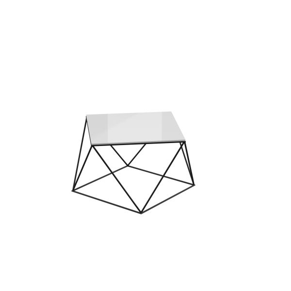 Журнальный стол Локка d60х45 Стекло белое Rodos - фото 2