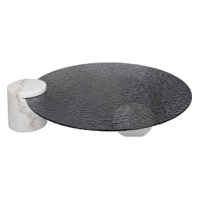 Журнальний столик 1000х210 / 230х250 Скло та мармур MaReli