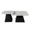 Журнальные столики CT-6051 80*80*48 см, 60*60*42 см Белоснежный мат Hestia - фото 5
