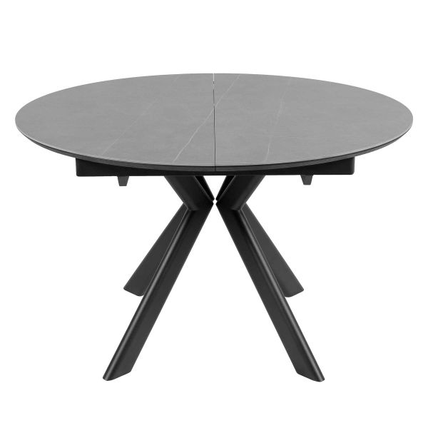 Стіл ASTRA 120(160)*120*75 Армані сірий+пісочний чорний, матове покр.(CN007) к-кт(1-2) - фото 2