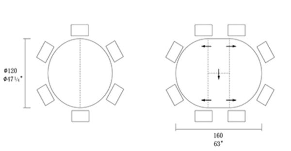 Стіл ASTRA 120(160)*120*75 Армані сірий+пісочний чорний, матове покр.(CN007) к-кт(1-2) - фото 6
