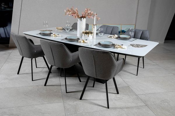 Стол Belfort 240х100х76 (стекло белое)