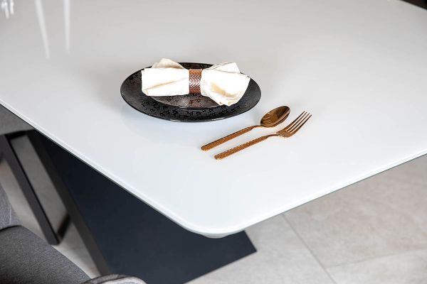 Стол Belfort 240х100х76 (стекло белое) - фото 5