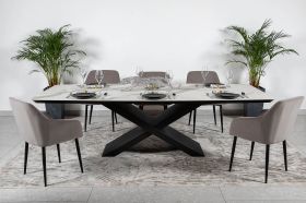 Стол Belfort 240х100х76 Laminam Bianco Statuario Venato (5 mm)