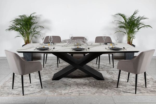 Стол Belfort 240х100х76 Laminam Bianco Statuario Venato (5 mm) - фото 3