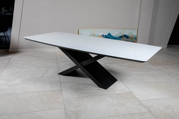 Стол Belfort 260х120х76 (стекло белое) - фото 2