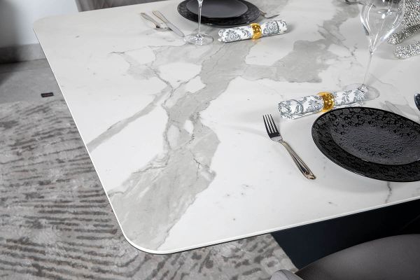 Стол Belfort 260х120х76 Laminam Bianco Statuario Venato (5 mm) - фото 2