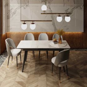 Стіл Belfort 260х120х76 Laminam Invisible white (5 mm)