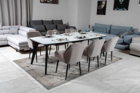 Стол Detroit 240х100х76 (стекло белое)