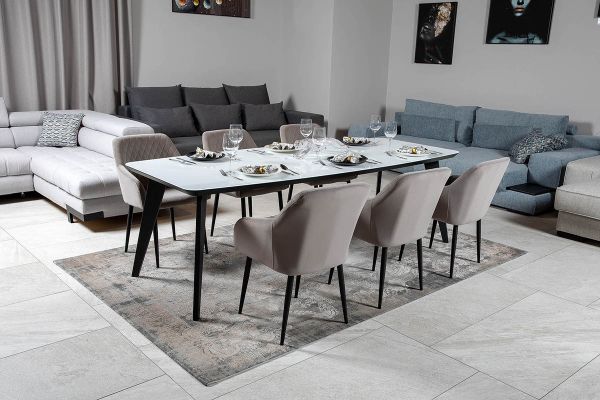 Стол Detroit 240х100х76 (стекло белое)