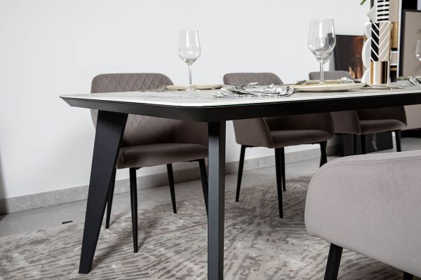 Стіл Detroit 240х100х76 Laminam Invisible white (5 мм) - фото 3