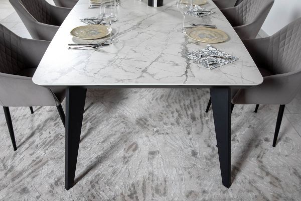 Стіл Detroit 240х100х76 Laminam Invisible white (5 мм)