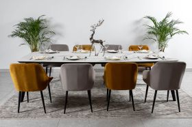 Стол Detroit 260х120х76 Laminam Bianco Statuario Venato (5 мм)