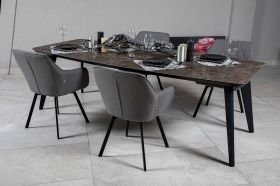 Стіл Detroit 260х120х76 Laminam Emperador Extra (5 мм)