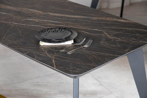 Стіл Detroit 260х120х76 Laminam Naturali Noir Desir (5 мм) - фото 2