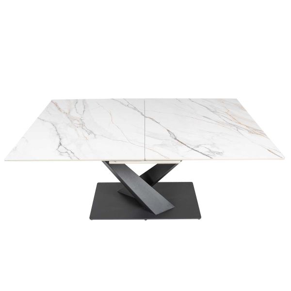 Стіл ENA 160(200)*90*75 Золотий з білим+піщано-чорний, матове покр.(CN004) к-кт(1-3) - фото 6