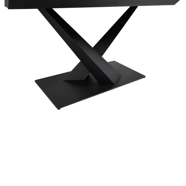 Стол ENA 160(200)*90*75 Черный+песочно черный, матовое покр.(CN010) к-кт(1-3) - фото 10