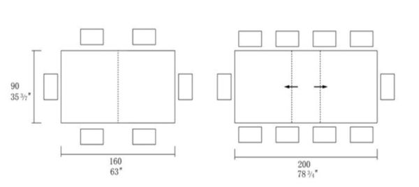 Стол ENA 160(200)*90*75 Черный+песочно черный, матовое покр.(CN010) к-кт(1-3)